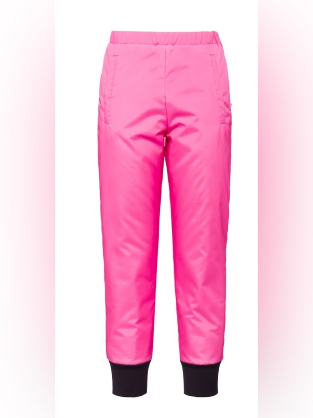 Prada women pink fluro ski pants pantalone NWT